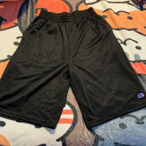 Black youth athletic shorts